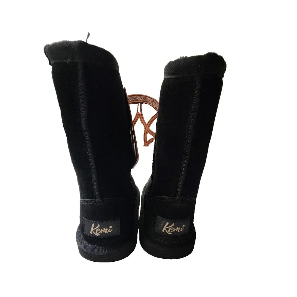 Kemi Bella‎ Short Youth Girls Snow Boots Color Black Size 4y